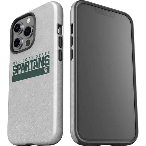 Michigan State University Spartans Marquee iPhone 15 Pro Impact Case
